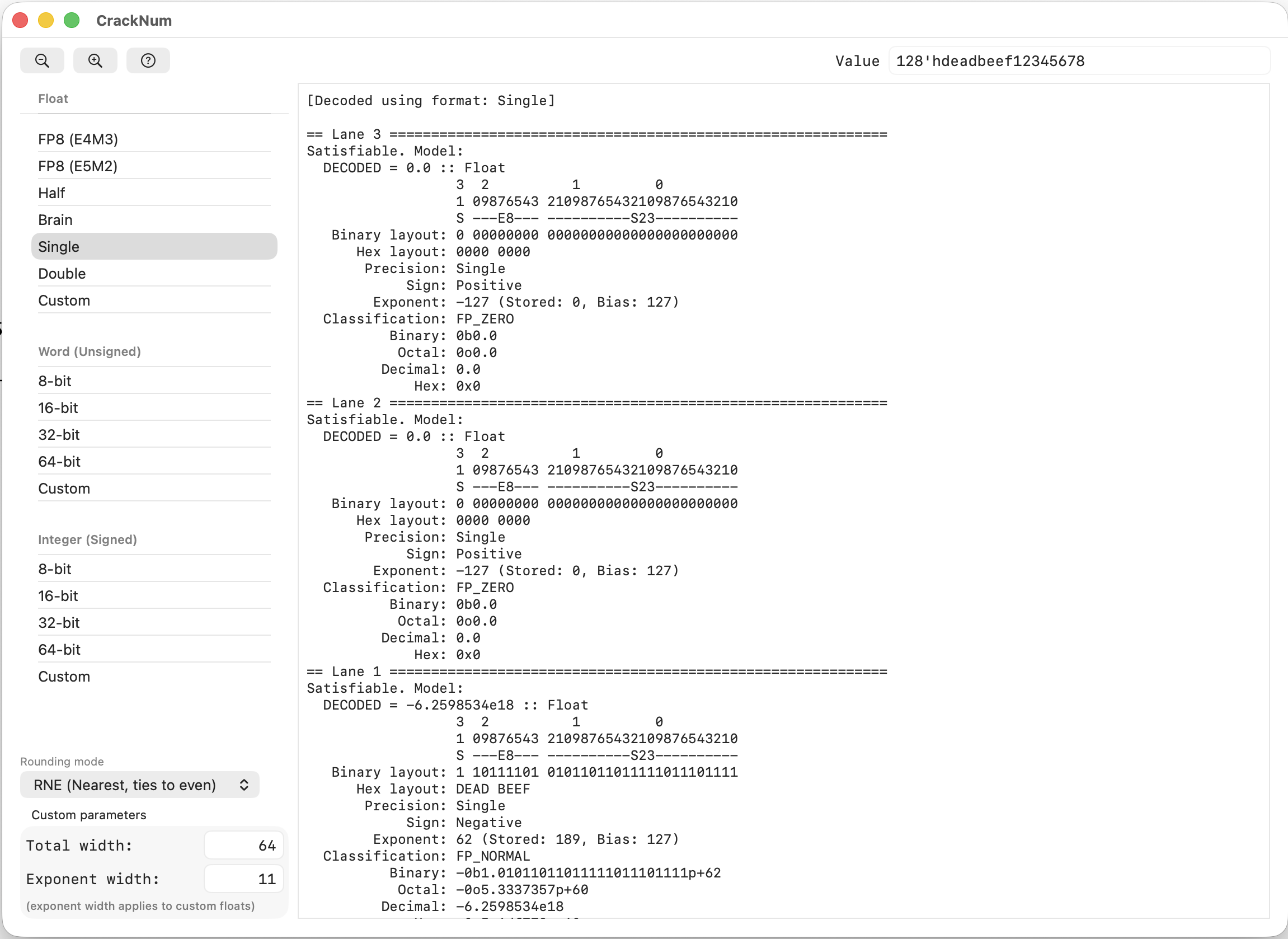 crackNum macOS GUI