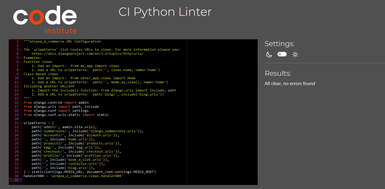 GitHub - Code-Institute-Submissions/CI_PP5_WINPEA-1: Fullstack E ...