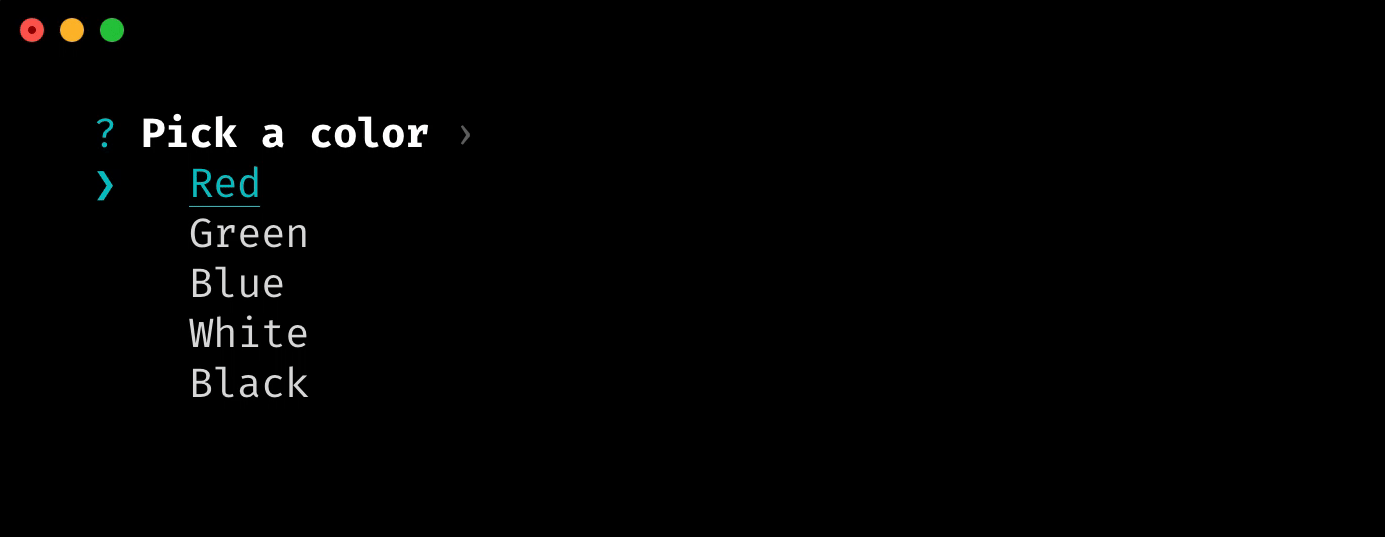 select prompt