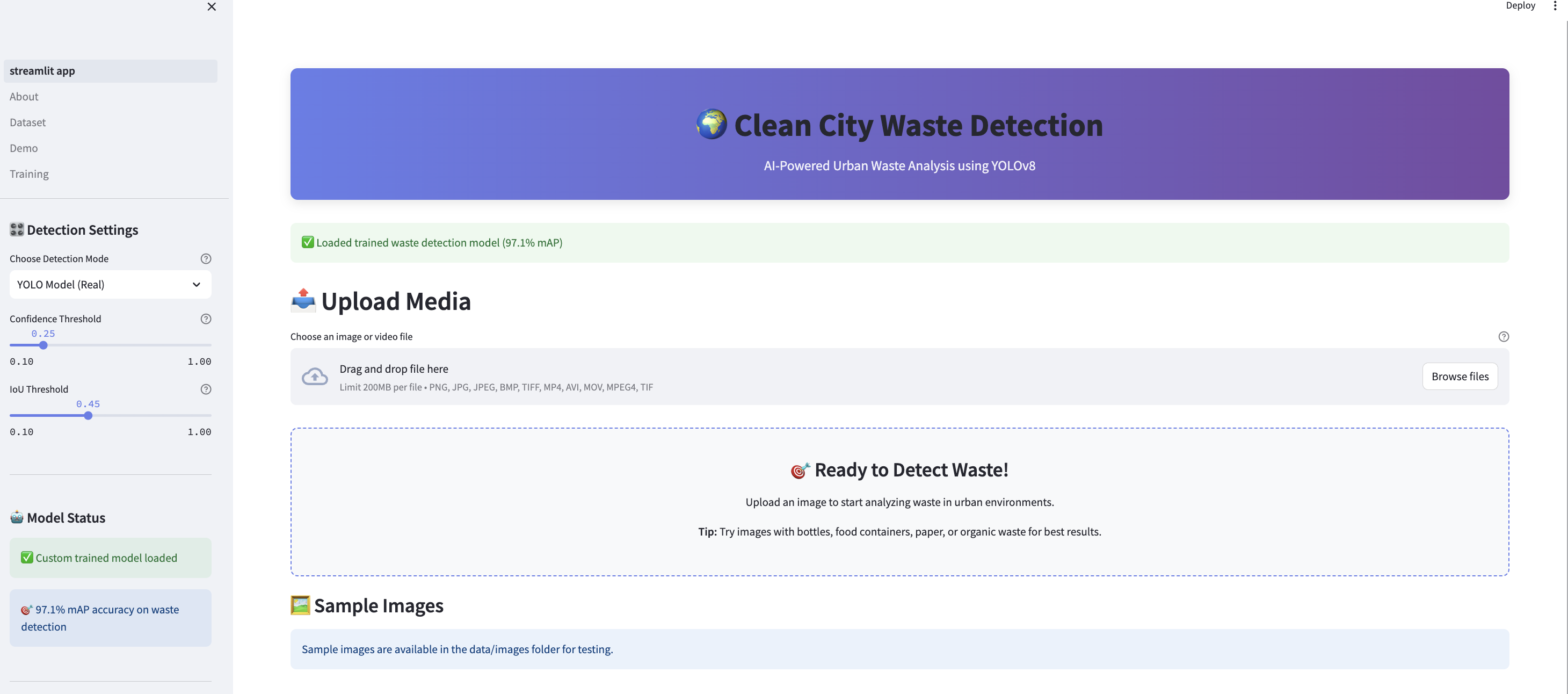 GitHub - LexViper/street-waste-detection-streamlit · GitHub