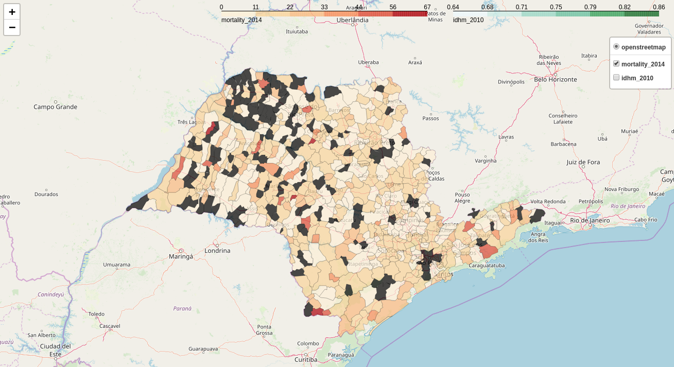 Choropleth for IBGE database