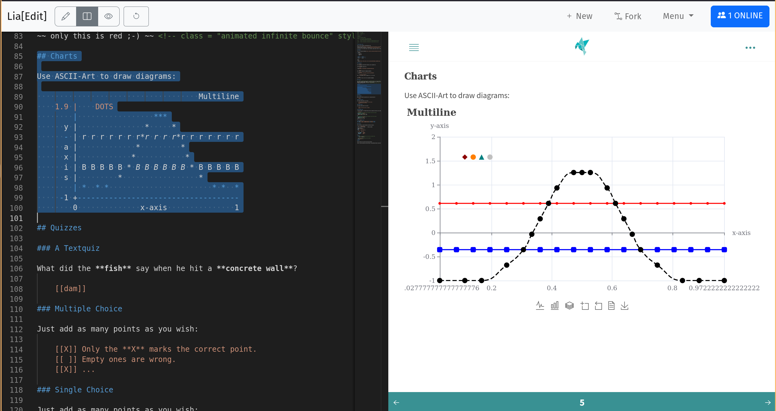 LiaScript LiveEditor