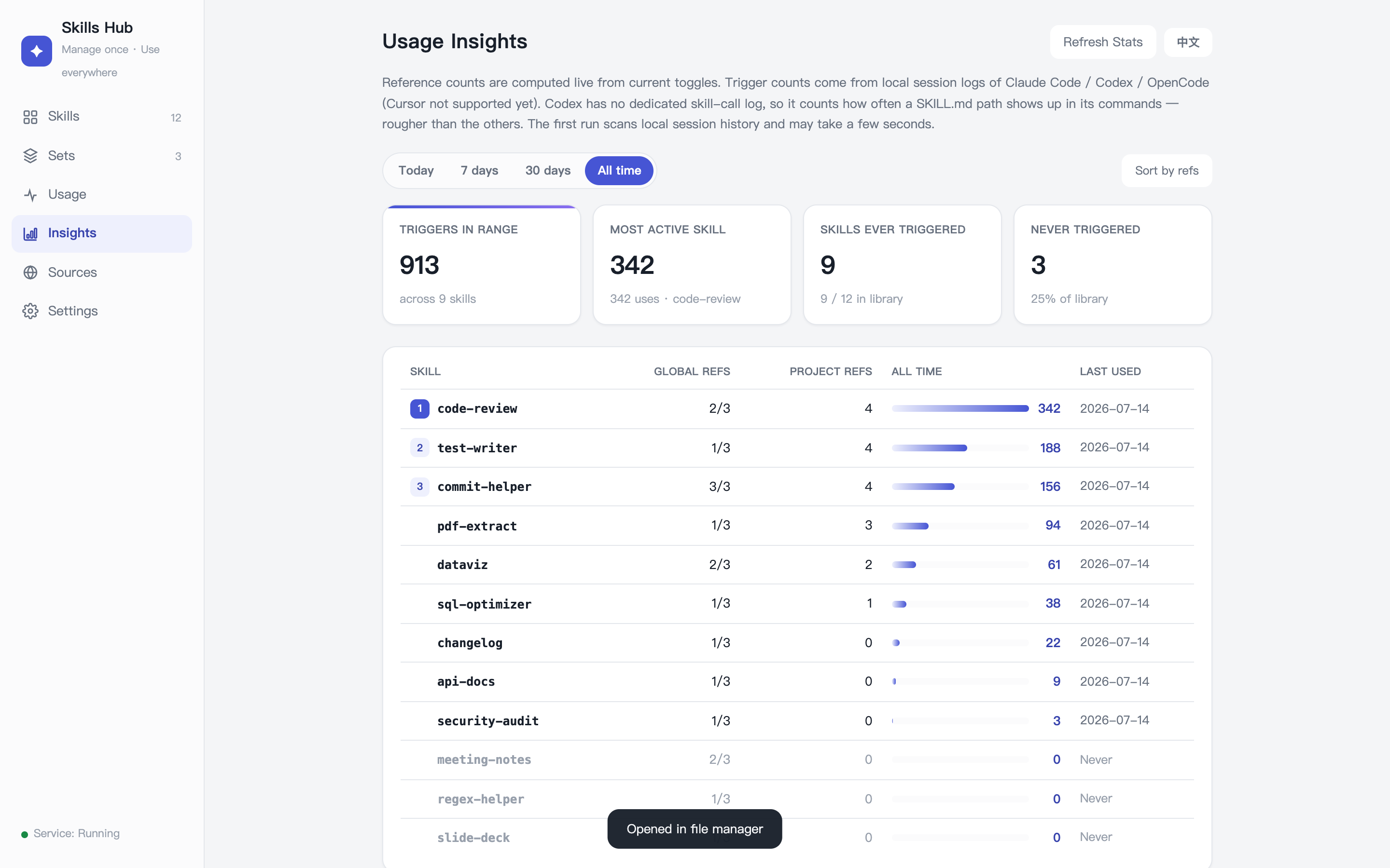 Skills Hub UI