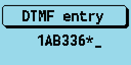 DTMF-Sequenzeingabe