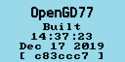 Firmware-Info-Bildschirm