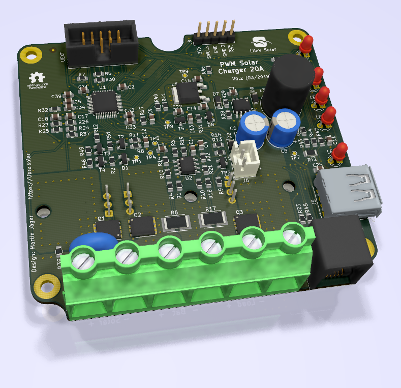 PWM charge controller PCB