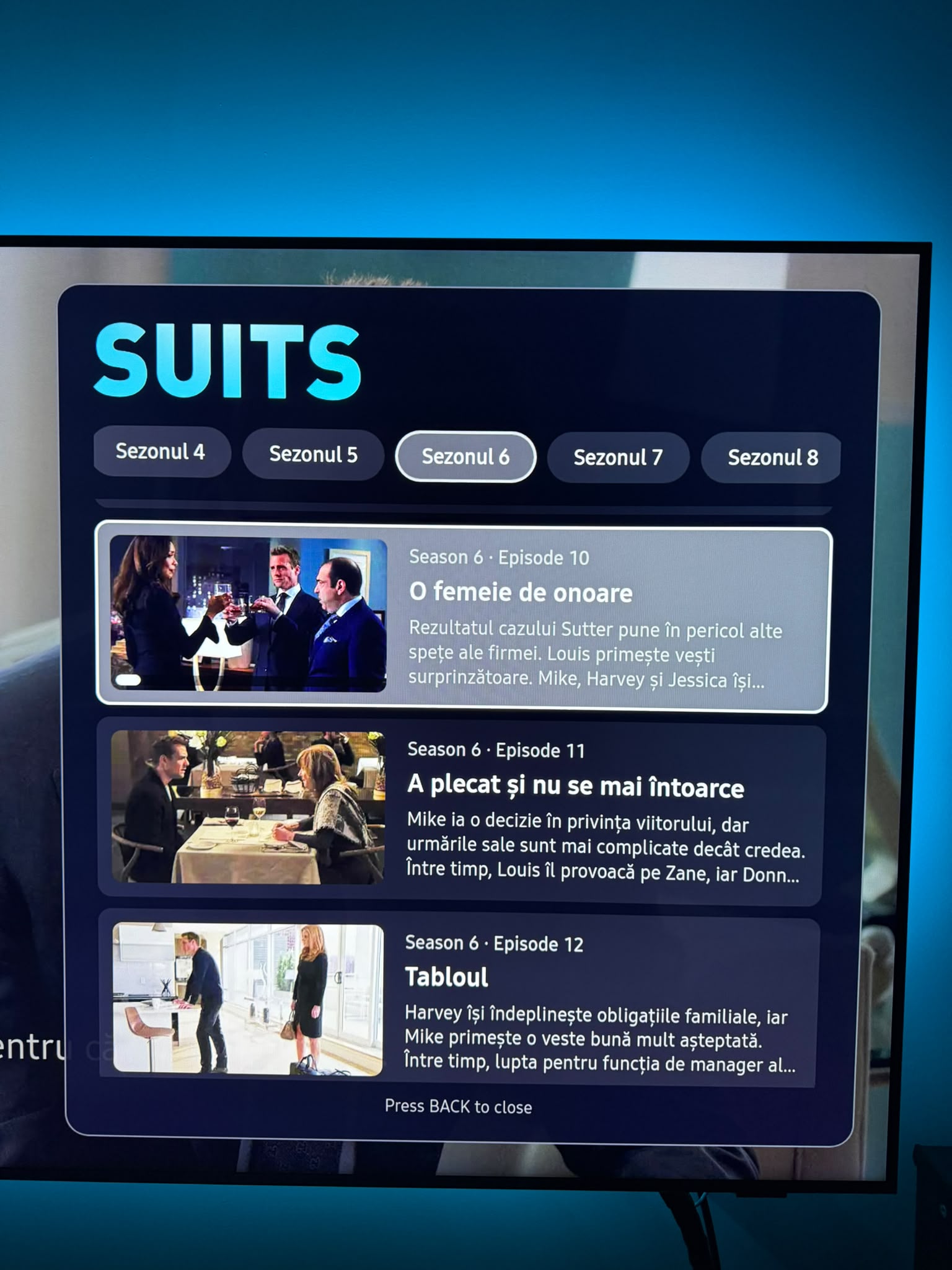 Episode browser