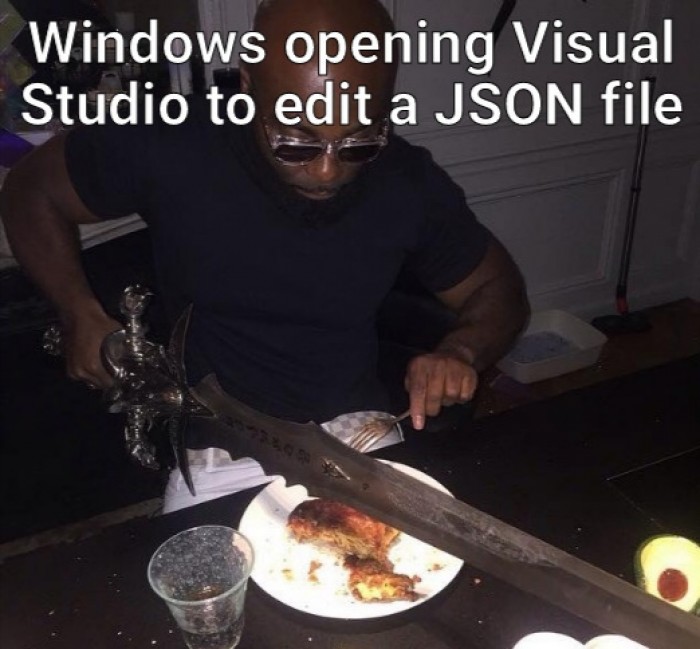 Using VS to open JSON