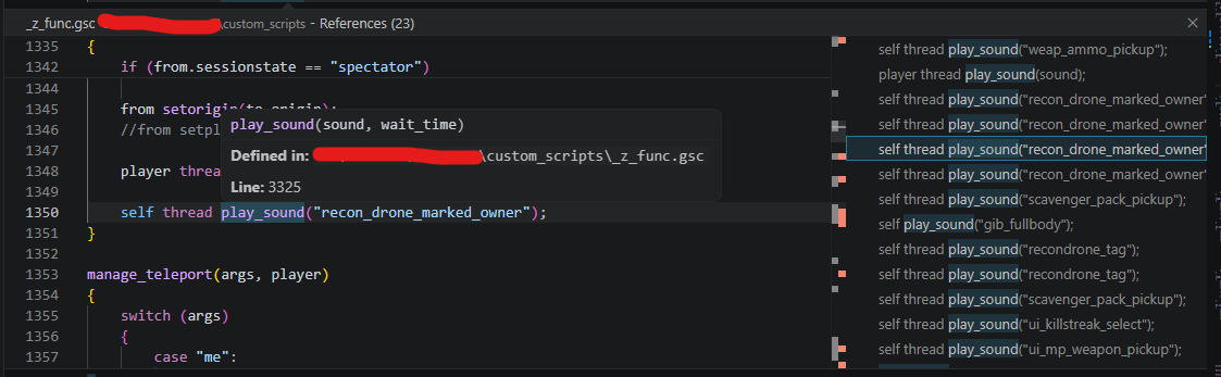 Go to Definition and References screenshot