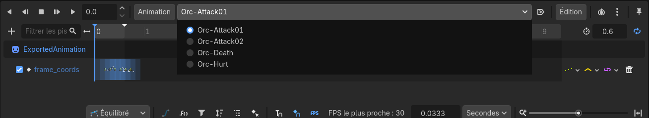 AnimationPlayer Output