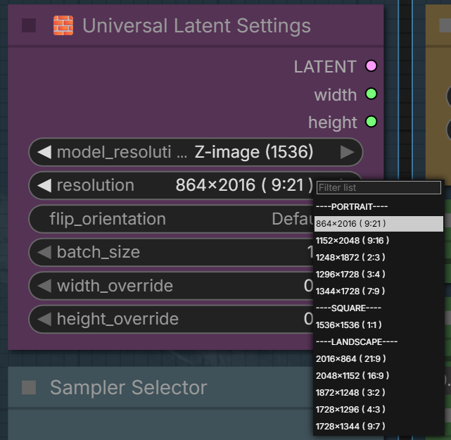 Universal Latent Settings