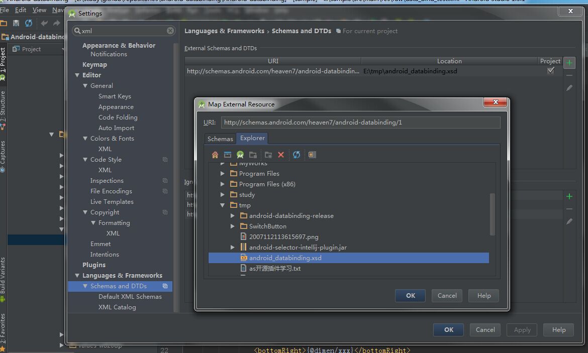 add xsd file to as