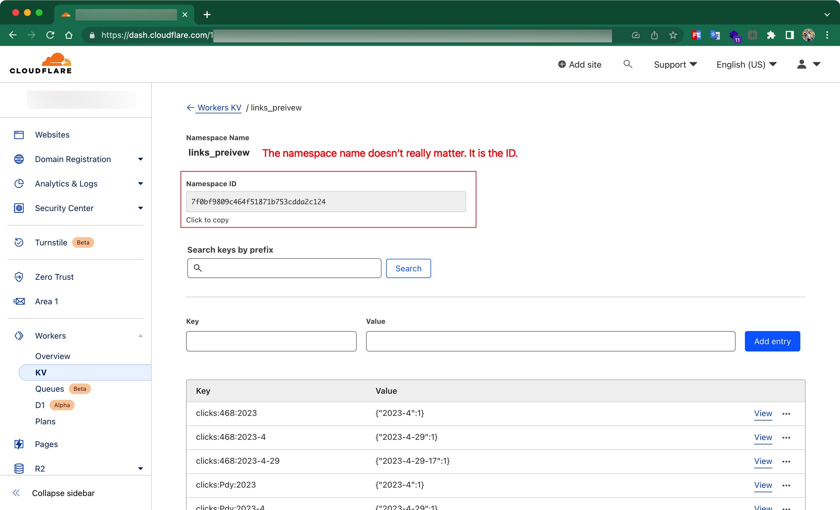 Get namespace id