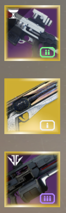 Picture of an alterante typical loadout in Destiny 2