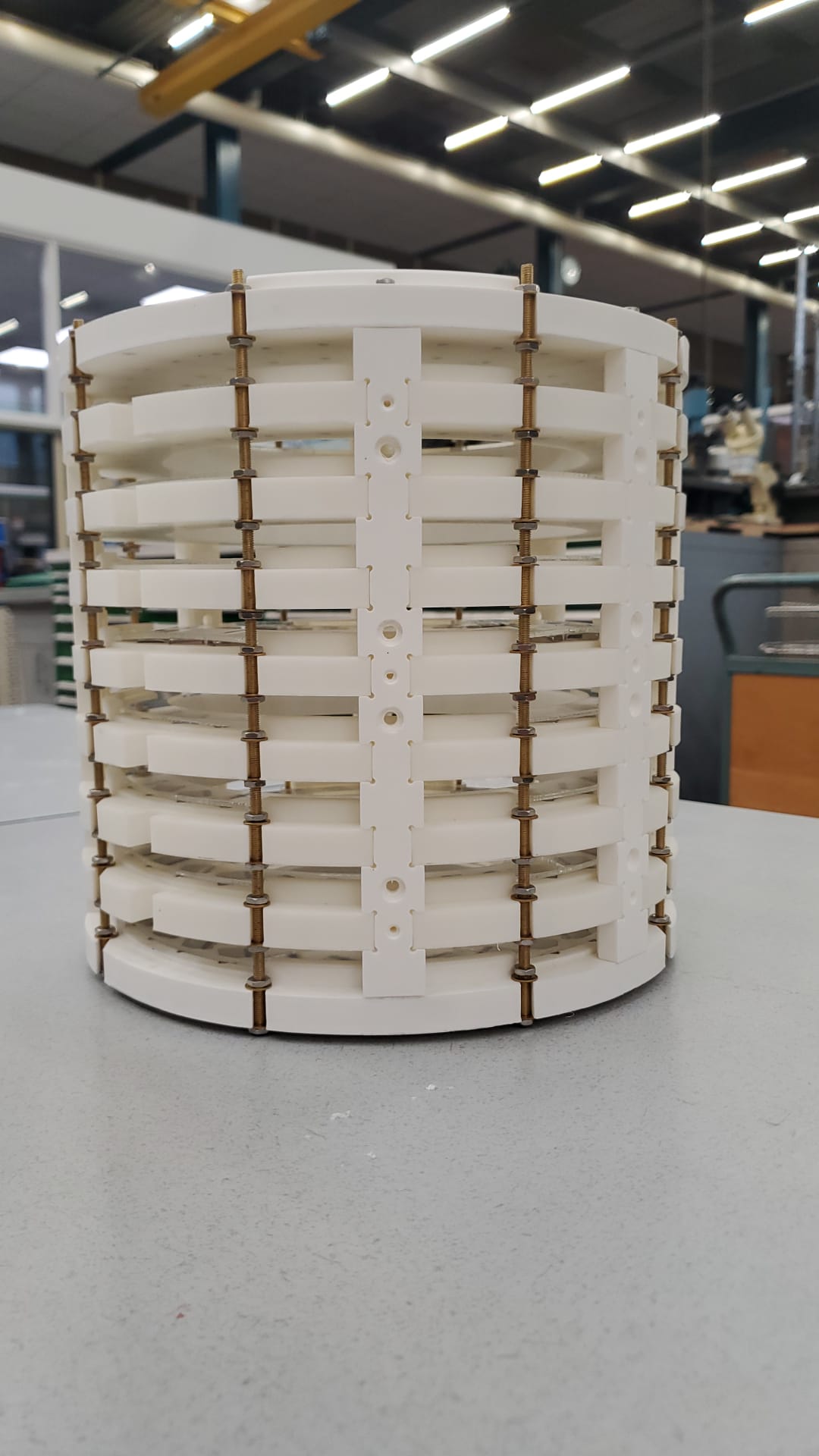 The finished Halbach magnet