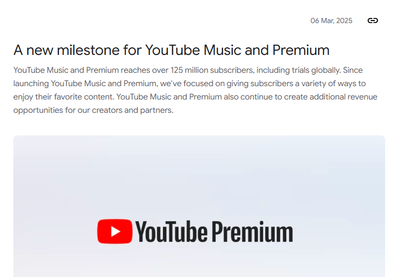 YouTube Premium subscriber milestone showing global demand for offline downloads and why users still download YouTube video.