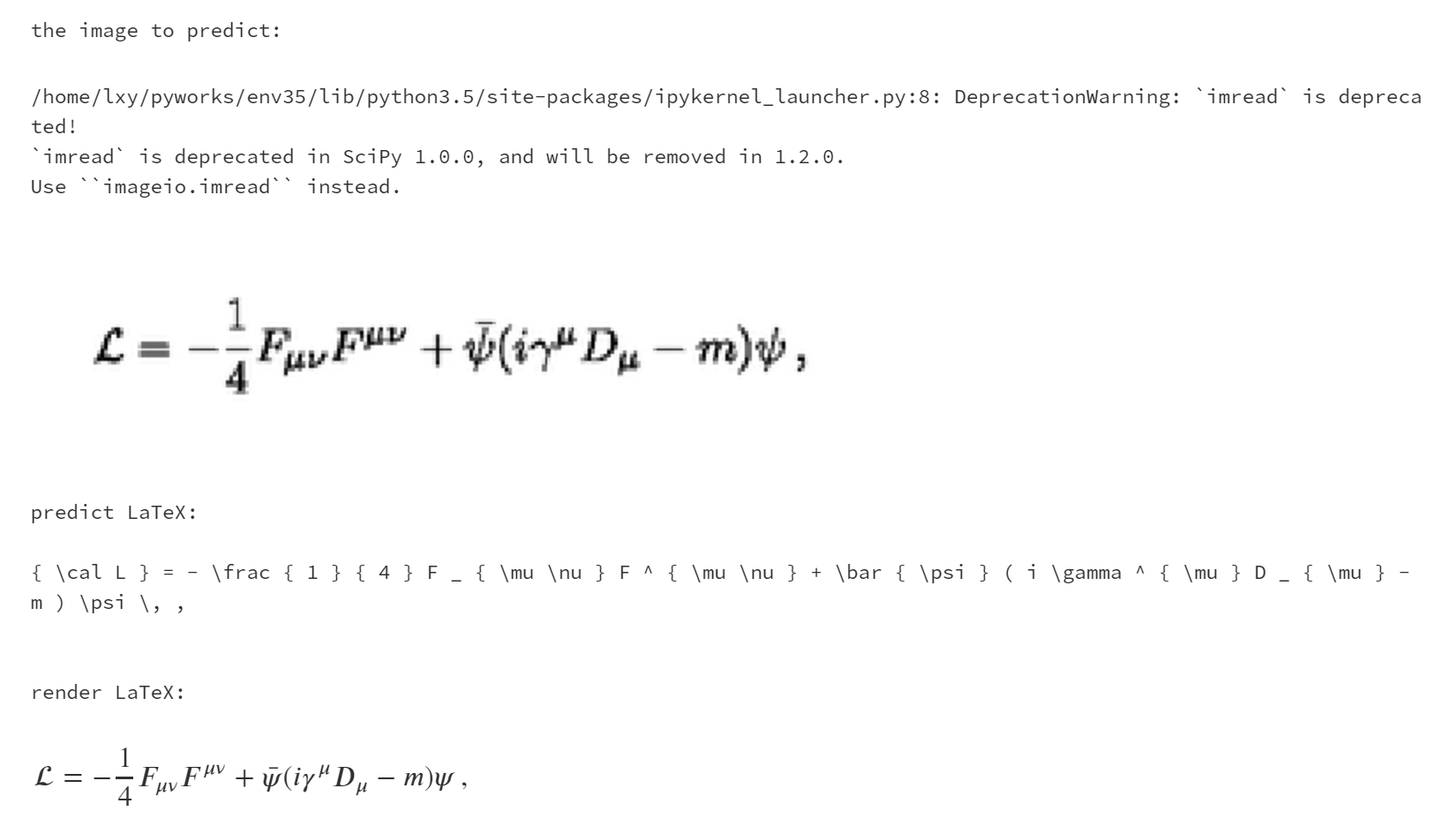 Python识别图片中数学公式 Csdn