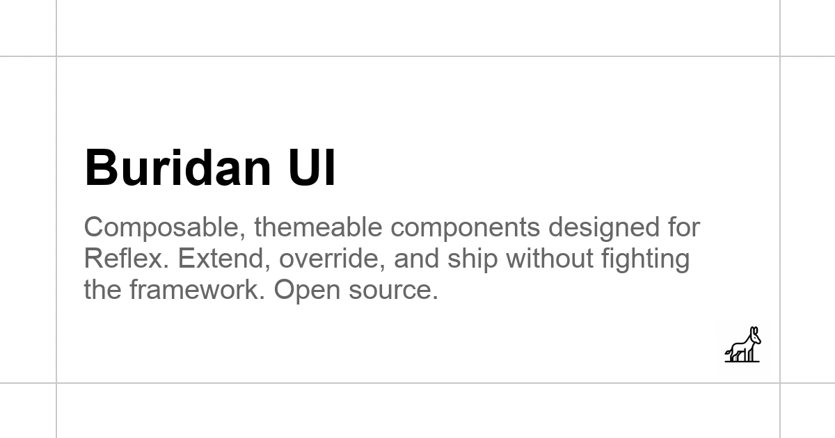 The UI Library for Reflex Developers - buridan/ui