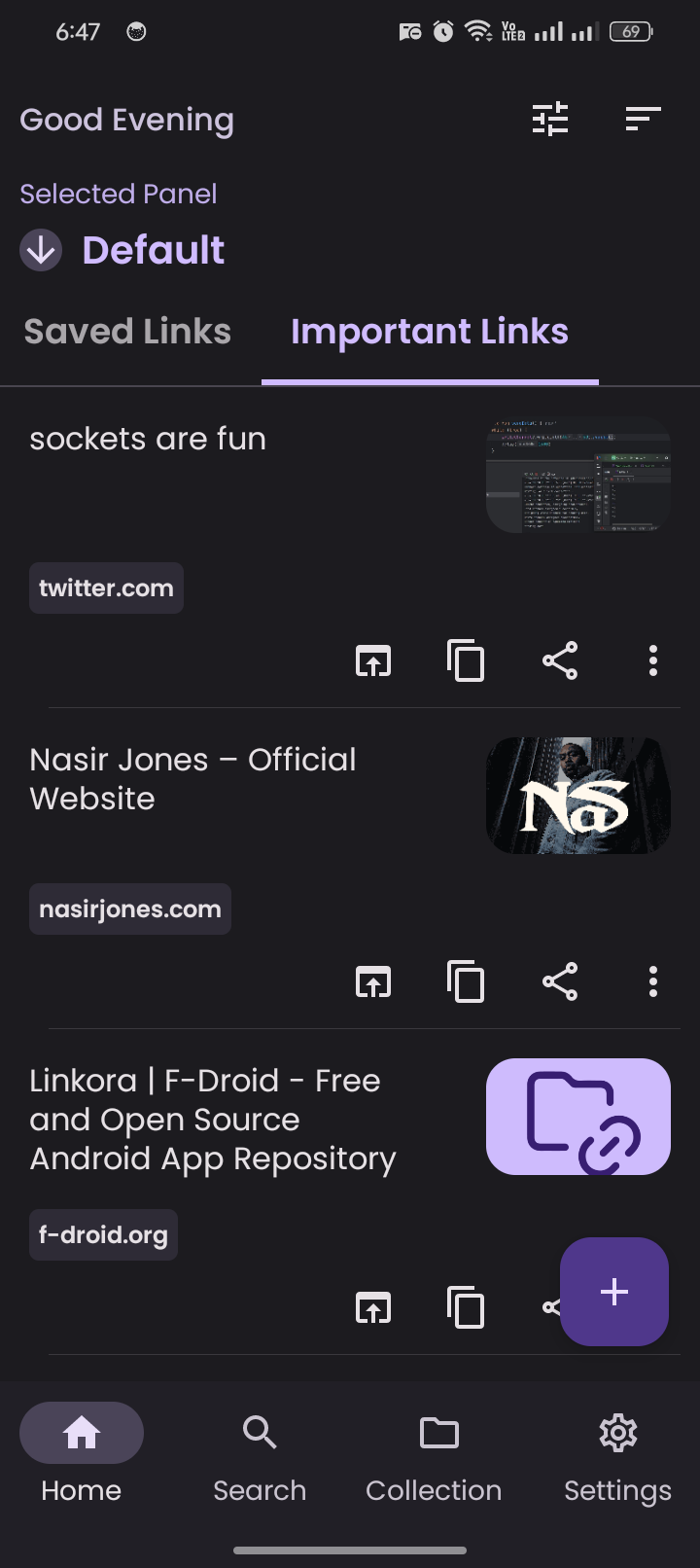 Screenshot 1 of Linkora — opens full size