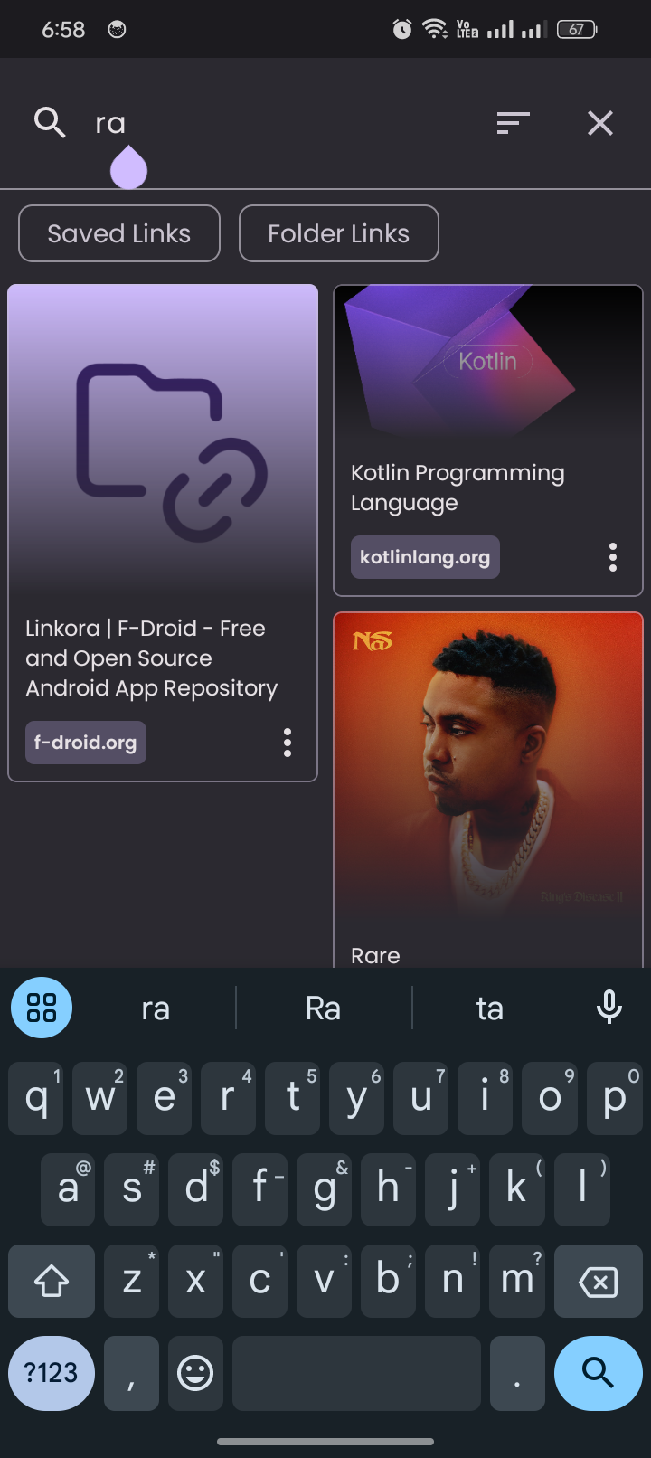 Screenshot 3 of Linkora — opens full size