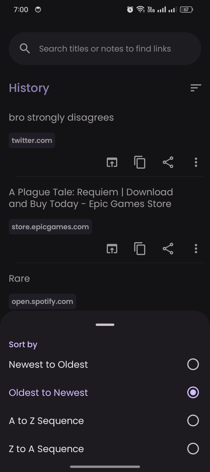 Screenshot 4 of Linkora — opens full size