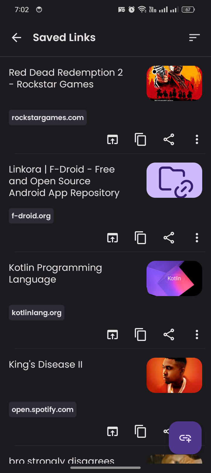 Screenshot 6 of Linkora — opens full size