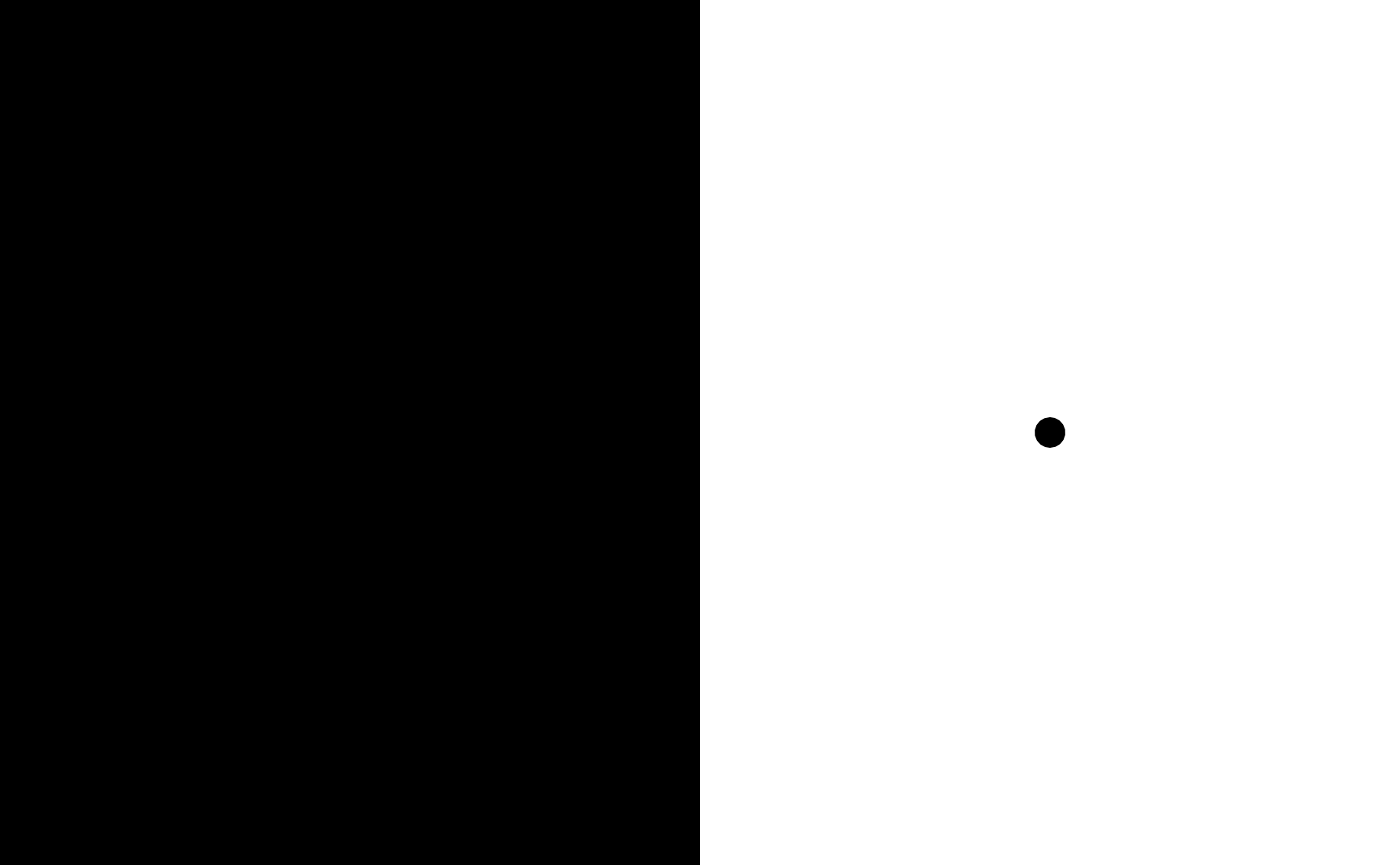 blackspace, black dot