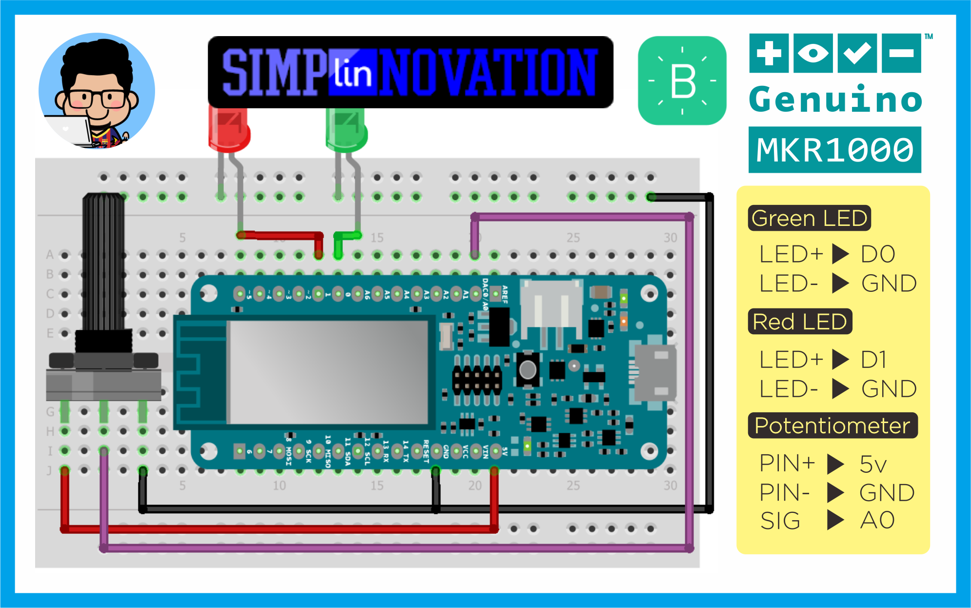 ArduinoMKR1000 Blynk schematics