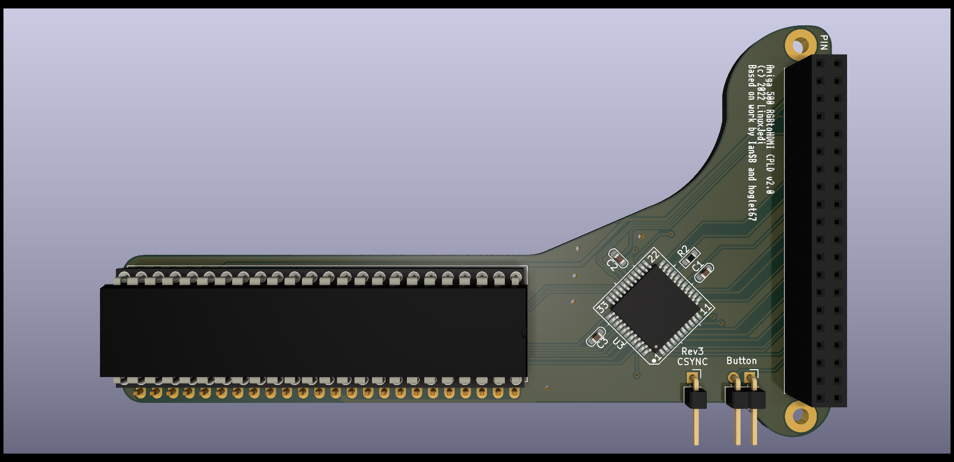 Amiga 500 CPLD RGBtoHDMI