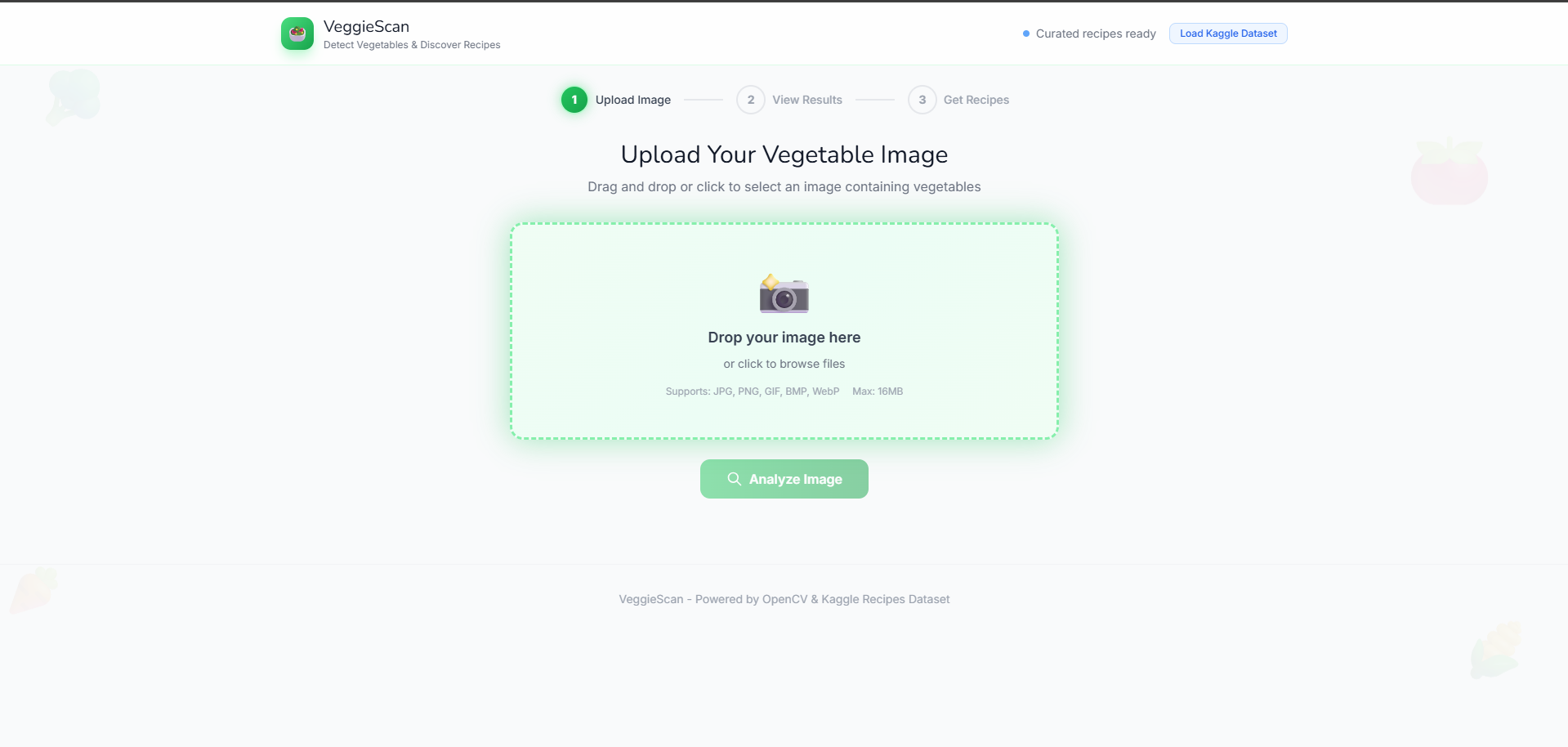 VeggieScan Screenshot