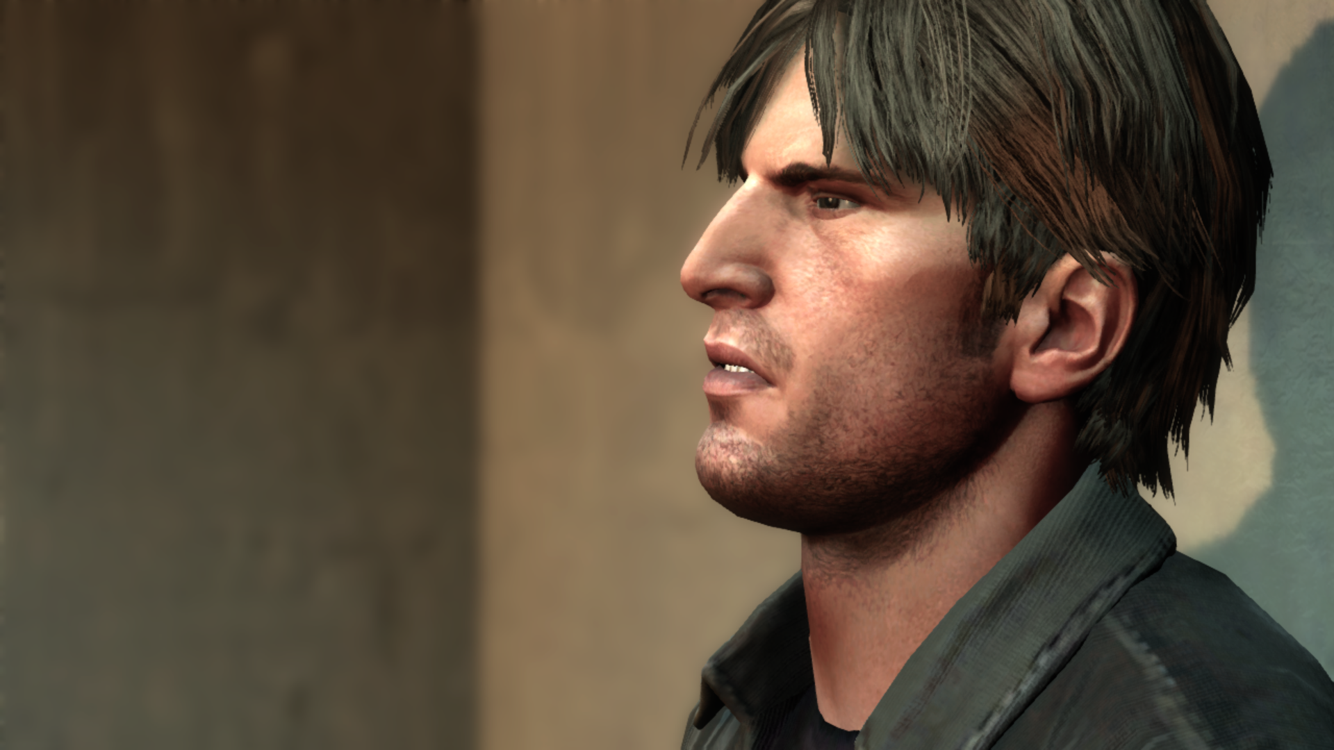 Murphy close-up — Silent Hill: Downpour running natively on PC