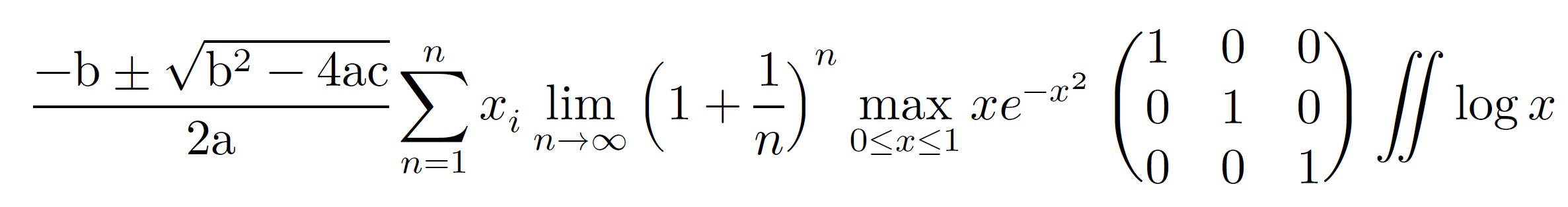 Latin Modern Math