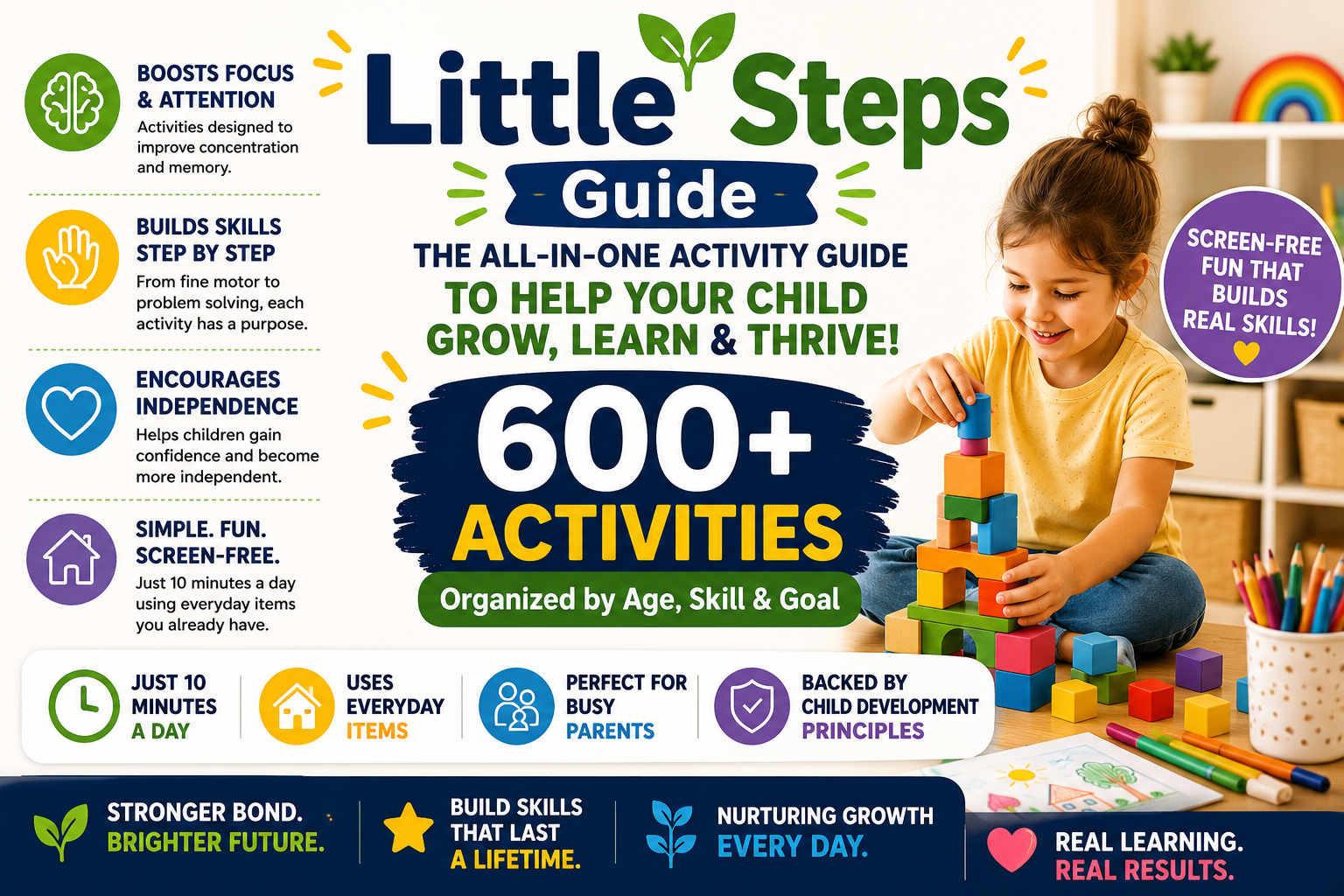 Little Steps Guide: 600+ screen-free activities for kids ages 3–10