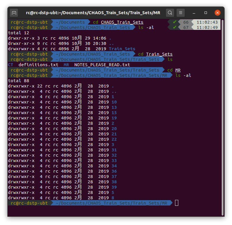 datasets structure