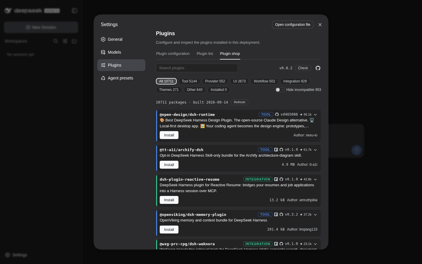 The same shelf in the dark theme