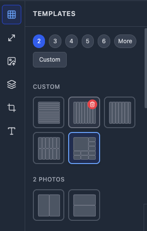 自定义模板应用