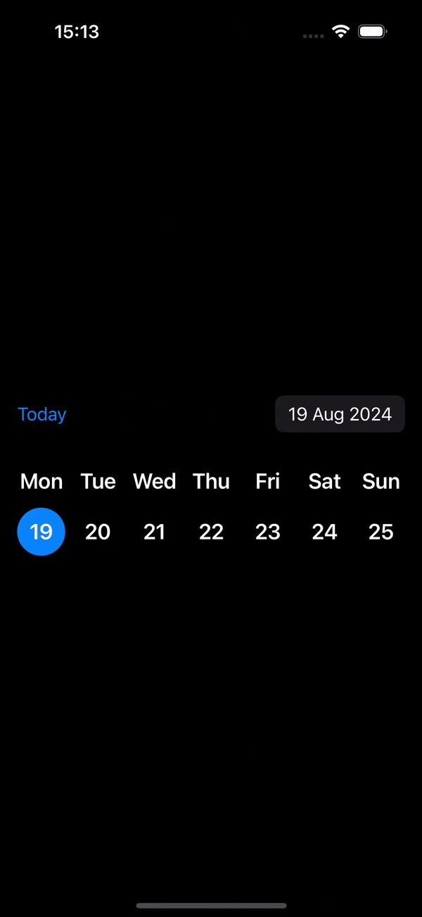 SwiftUI Week Calendar View