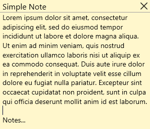GitHub - Lixfeld/SimpleNote: Simple sticky note in WPF