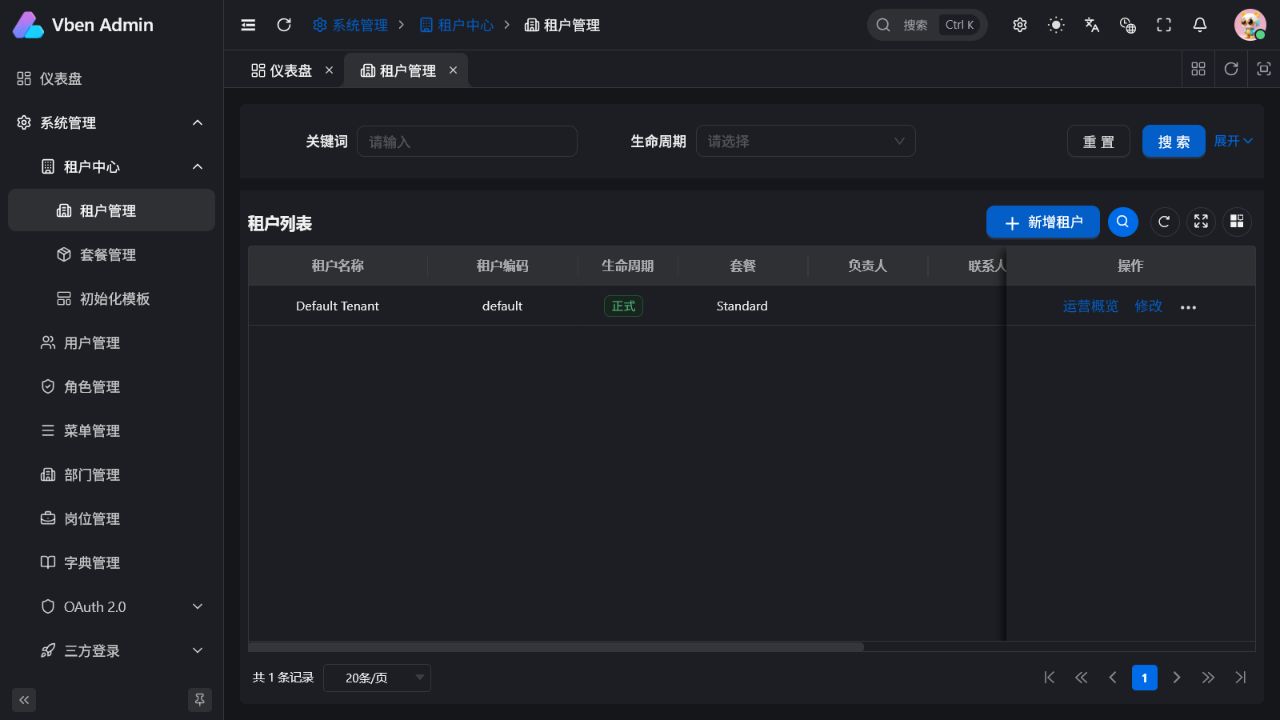 租户管理