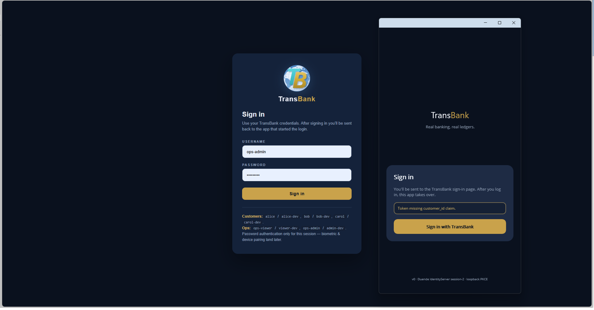 Consumer MAUI app and browser mid-OIDC