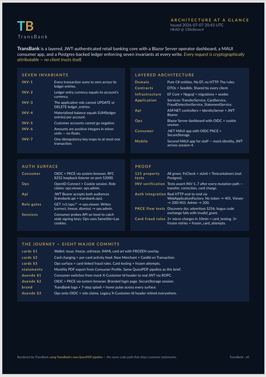 One-page technical brief PDF