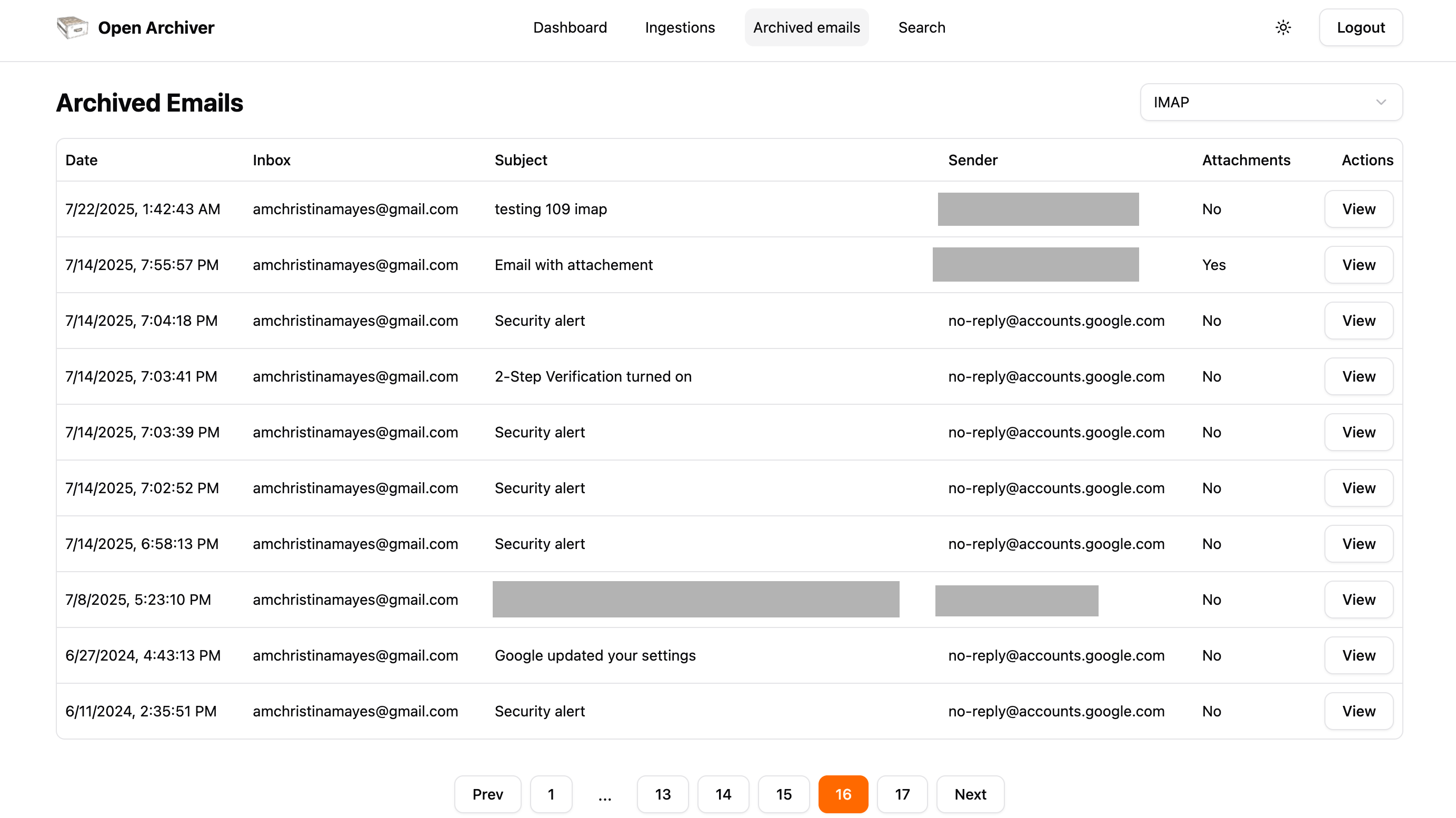 Open Archiver Preview