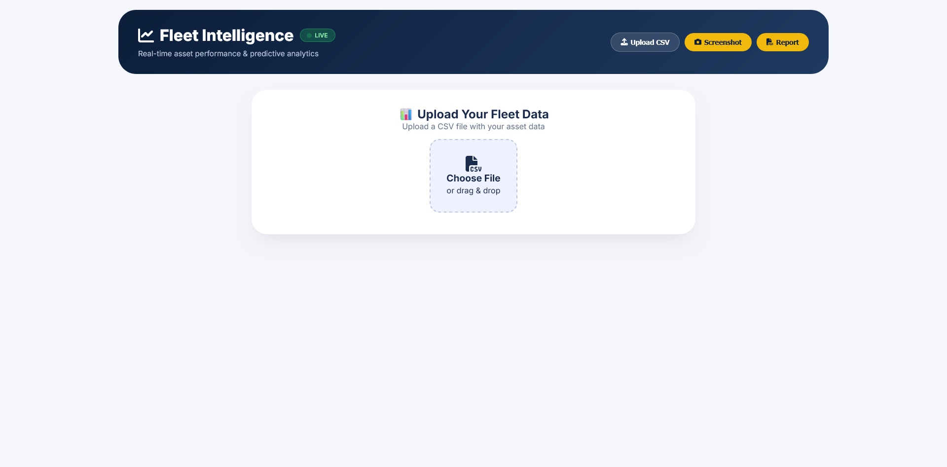 FleetIntel Dashboard Preview