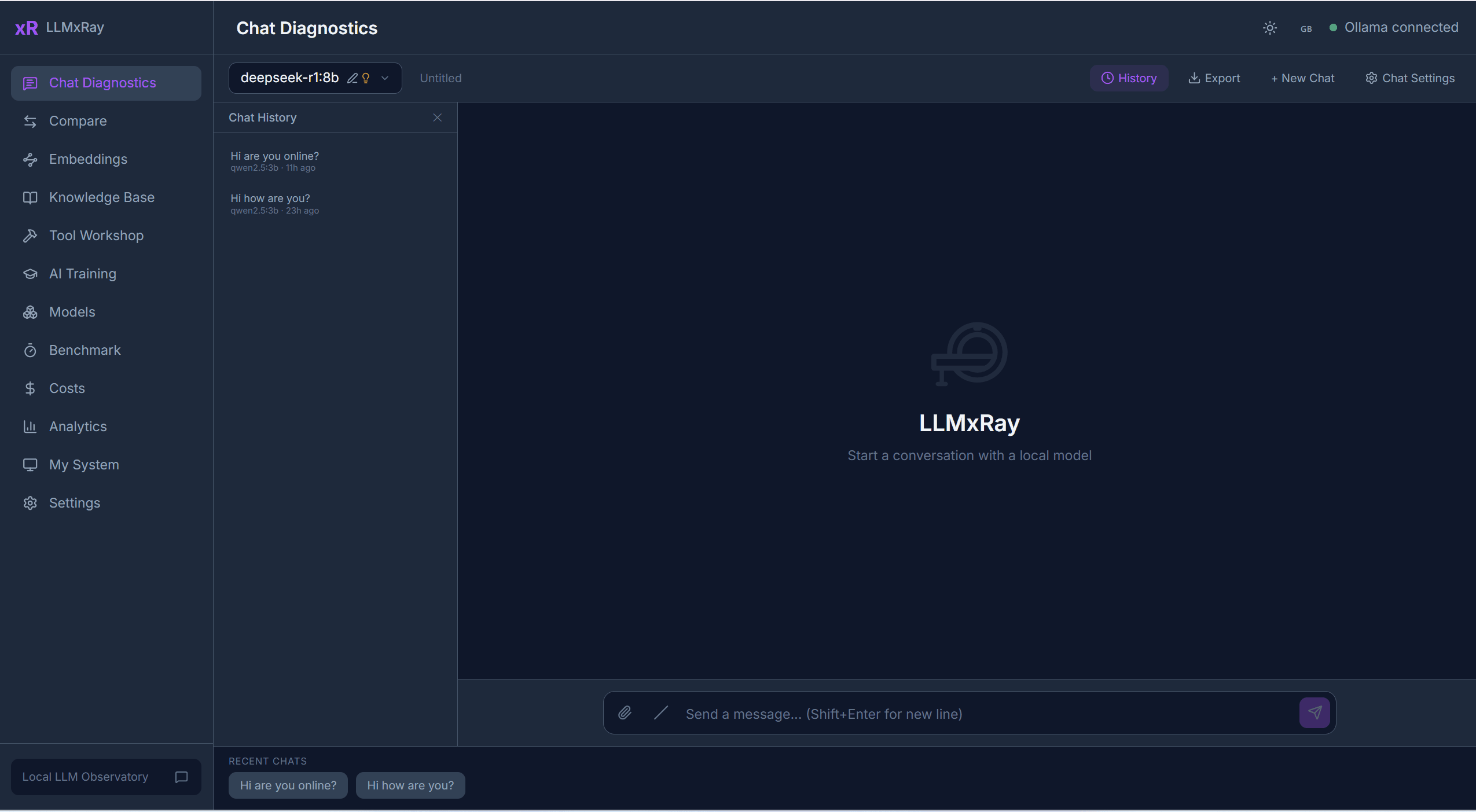 LLMxRay demo — real-time token streaming with confidence coloring
