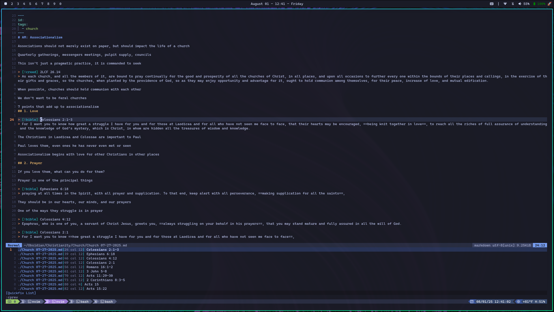 Neovim Quick Switcher Integration