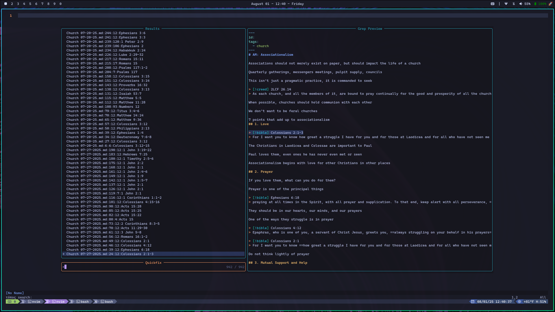 Neovim Telescope Integration