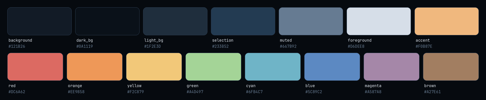 Konbini palette