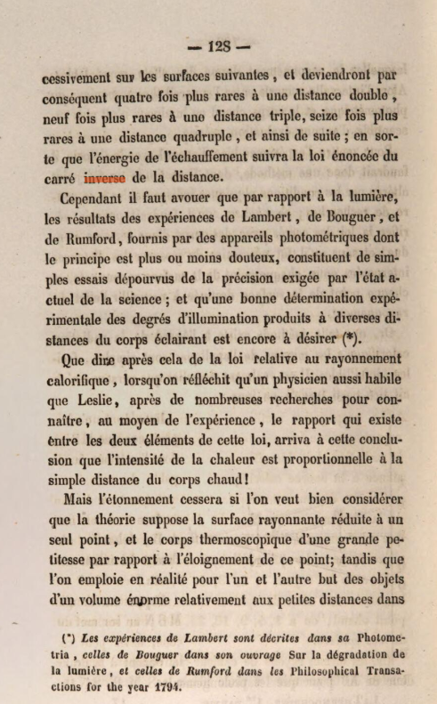 Extrait original de l'ouvrage de Melloni (1850)