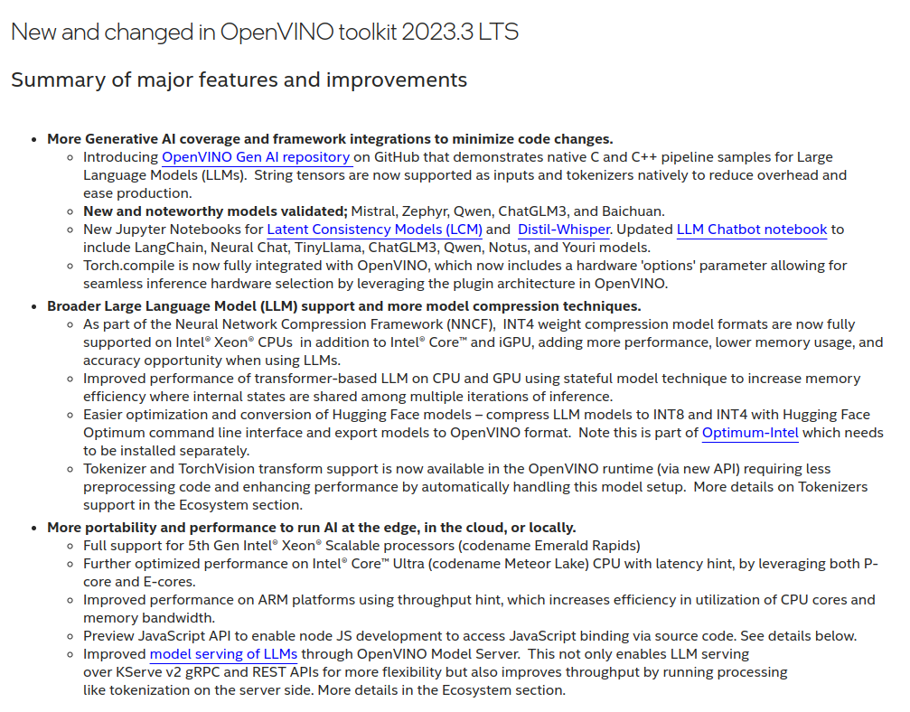 OpenVINO Runtime no longer supports Intel NCS2 and Movidius Myriad