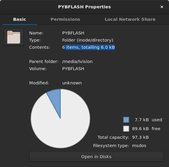PYBv1.1 Properties